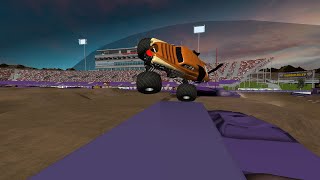 Unrealistic Rigs of Rods Monster Jam World Finals 15 Freestyle [upl. by Aratak]