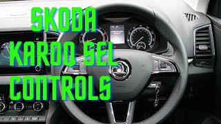 SKODA KAROQ SEL CONTROLS OVERVIEW  GUIDE SKODA HELP VIDEOS HOW 222S amp GUIDES [upl. by Iad]