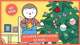 Tchoupi 🎄 La super compilation de Noël 🎄 40 minutes  Dessin animé pour enfants [upl. by Ttereve]