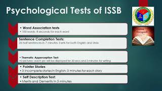 Part 15ISSB Lecture 7 Introduction to Psychological testsWAT Picture StoryPointer Story [upl. by Eli]