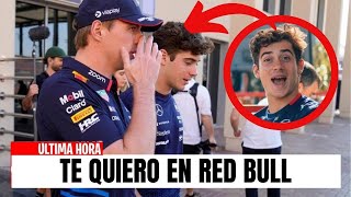 ¡LA SALIDA DE CHECO REACTIVA A COLAPINTO VERSTAPPEN LO PIDE PARA RED BULL YA PARA 2025 [upl. by Tisman]