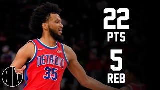 Marvin Bagley III Highlights  Pistons vs Jazz  21st Dec 2023 [upl. by Niknar]