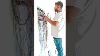 MCB distribution board dressing electrical electrician electric wiring connectionMCB shorts [upl. by Adilem46]