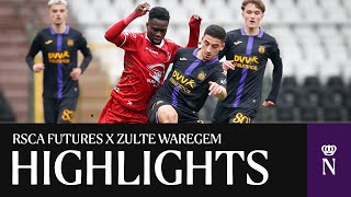 HIGHLIGHTS U23 RSCA Futures  Zulte Waregem  20232024 [upl. by Athal]