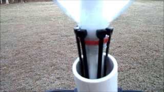 Water Rocket Launch Collar  close up and load method [upl. by Bixler]