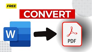 How to Convert word to PDF FREE  Word to PDF [upl. by Netloc320]