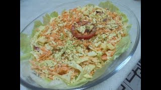 SALADA DE MAÇA CENOURA E REPOLHO NATAL [upl. by Hermosa]