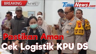 Kapolrestabes Medan Kombes Pol Gidion Arief Setyawan Cek Kesiapan Gudang Logistik KPU Deli Serdang [upl. by Ahsima]