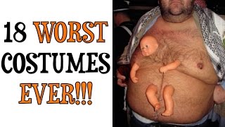 18 MOST DISTURBING HALLOWEEN COSTUMES EVER  Cheap Laughs ep 70 [upl. by Iatnwahs]