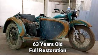 Restoring an old motorcycle from the 1960s  Full Restoration [upl. by Raji545]