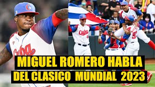 Lanzador cubano MIGUEL ROMERO habla del juego contra Estados Unidos y el Clasico Mundial  Cap 91 [upl. by Annahs]