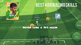 Dominate with Top 4 Dribbling Skills in efootball [upl. by Raveaux]