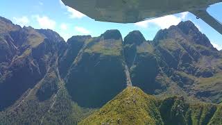 Flying Over Fiordland National Park New Zealand [upl. by Fahland]