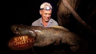 Jeremy Finally Catches A MONSTRUOUS Wolf Fish  WOLF FISH  River Monsters [upl. by Nymsaj599]