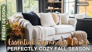 Essential Farmhouse Decor Ideas for a Perfectly Cozy Fall Season [upl. by Kone]