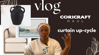 VlogCoricraft haul curtain upcycling MmaMohau roadto10k 🥰 [upl. by Honeyman]