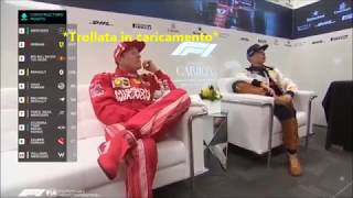 Raikkonen trolla Hamilton 11 anni dopo [upl. by Ahsiadal814]