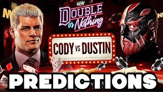 AEW Double Or Nothing Predictions [upl. by Cummine]