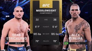 Sean Strickland vs Alex Pereira  UFC 276 [upl. by Jeb]