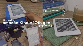 amazon kindle 10th gen 2019  Unboxing 2022  basic ebook reader  asmr [upl. by Dulcia]