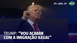 Trump promete finalizar o muro e fechar a fronteira com o México [upl. by Radcliffe833]