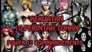 Urutan Kekuatan Normal 10 Perintah Tuhan Power Level 10 Commandments  Anime Nanatsu no Taizai [upl. by Wilkie]