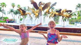 Best Tour of Atlantis Bahamas Waterpark The Cove amp Royal Resorts [upl. by Goldston]