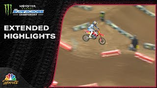 Supercross 2024 EXTENDED HIGHLIGHTS Round 15 in Philadelphia  42724  Motorsports on NBC [upl. by Thury493]