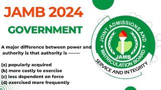 JAMB GOVERNMENT PAST QUESTIONS AND ANSWERS TUTORIALS LIKELY GOVERNMENT JAMB QUESTIONS jamb2024 [upl. by Pru]