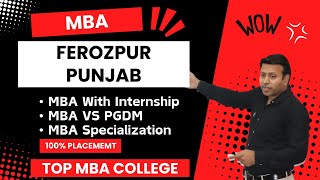 BEST MBA COLLEGE IN FEROZPUR  TOP MBA COLLEGE INFEROZPURPUNJAB  ADMISSION  FEE [upl. by Sadler369]