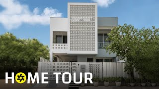 A 2250 Sqft House In Gurugram Connects Family Members To A Doubleheight Space Home Tour [upl. by Ahsiet]