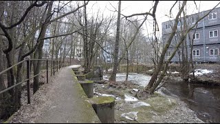 ❄️ Winter Walking Tour Oslo Norway ❄️ Akerselva River  Part 2 of 2  2023 [upl. by Bates685]