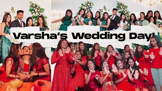 Varshas Wedding Vlog BFF Wedding  VRINDHARJUN Vlogs [upl. by Enneirda]