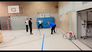 handballgoalkeeper sports Training goalkeepers in handball CZyad Sedar Iraq [upl. by Enialahs36]