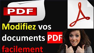 COMMENT MODIFIER UN DOCUMENT FICHIER PDF [upl. by Ahsakal]