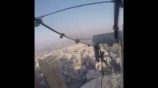 Glass Slide at the Top of a Skyscraper in LA [upl. by Aikin]