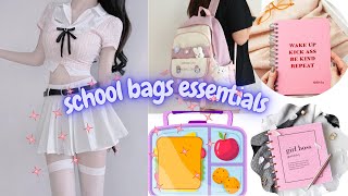 12 Back to SCHOOL ESSENTIALS for High School Girls✨🎀 school bags essentials [upl. by Quarta]