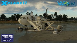 XPLANE 12 LIVE MD11 Airplane Repo UPS Style xplane12 [upl. by Burkley]