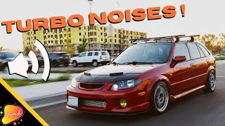 Turbocharged Mazda Protege5 Exhaust and Turbo Noises [upl. by Derfla265]