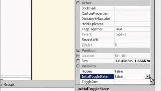 SSRS Tutorial 02 Part 44  Toggling Visibility [upl. by Morissa102]