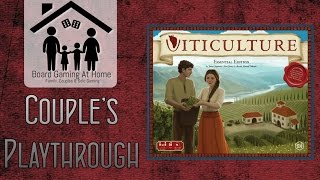 Viticulture Essential Edition Playthrough 2P Board Game Gameplay Overview Runthrough amp Review [upl. by Arriaet32]