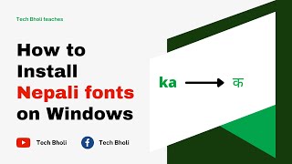 How To Install Nepali Font In Laptop [upl. by Simdars]