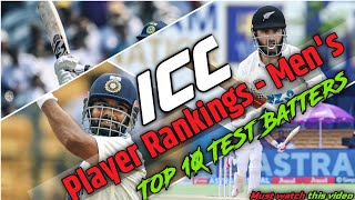 Test Batters Rankings 2024  Top 10  ICC Player RankingsMens  Joe Root Rishabh Pant Yashasvi [upl. by Ornas]