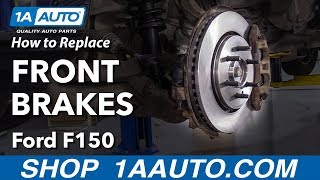 How to Replace Front Brakes 0914 Ford F150 [upl. by Niels]