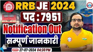 RRB JE 2024 Notification  RRB JE Eligibility Age Limit Syllabus Salary By Ankit Bhati Sir [upl. by Esilrac]