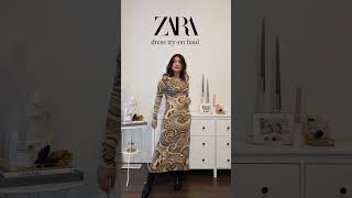 ZARA MIDI DRESS TRYON HAUL [upl. by Gloria]