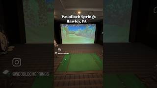 Golf Simulator at Woodloch Springs woodloch poconos woodlochresort golf golfsimulator golfer [upl. by Idona8]