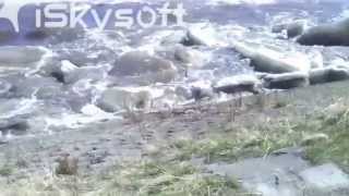 Kuskokwim River Huge Ice Chunks Climbing 50 Vertical Feet In Less Than 10 Seconds During Breakup [upl. by Norrehc]