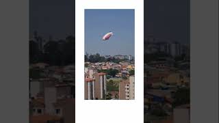 Blimp Crashes In São Paulo aviationnews [upl. by Wunder]