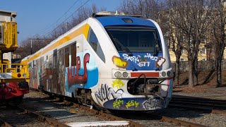 TRENI VECCHI E “NUOVI” ABBANDONATI A CIRIÈ… [upl. by Amann97]